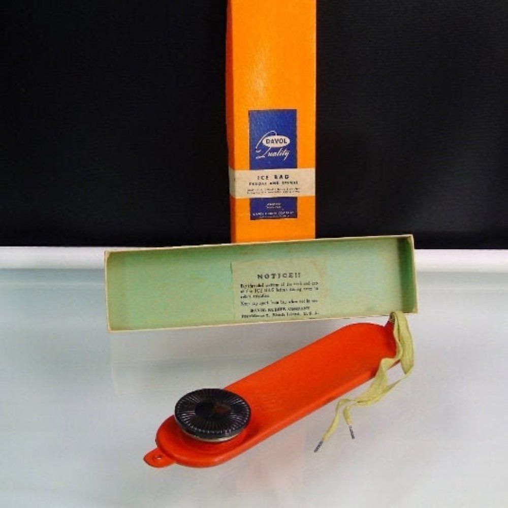 Medical Collectible Throat Bag Vintage Davol 1934 Medical Ephemera Ice Bag